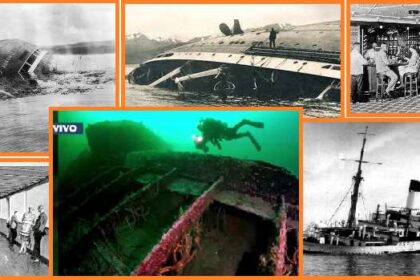 Un "Titanic" para la época, el crucero Monte Cervantes se hundió frente a Ushuaia.