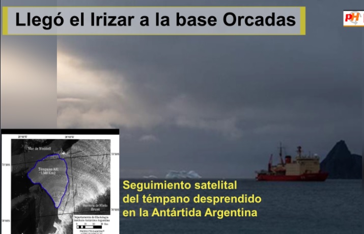La ruta del rompehielos Irizar podría encontrar al témpano gigante desprendido de la Antártida o a algunos de los 15 rompimientos.
