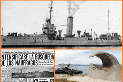 Río Gallegos fue el último puerto del rastreador Fournier de la Armada Argentina, antes de encontrar la muerte en el Estrecho de Magallanes.