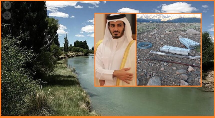 Emir de Qatar quiere alambrar las nacientes del río Chubut