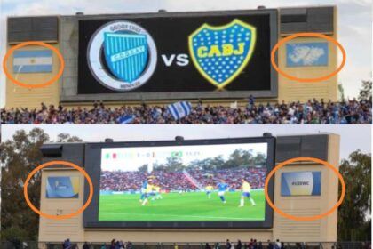 FIFA tapó la bandera argentina y el símbolo de Malvinas en el estado de Mendoza