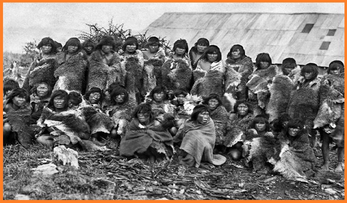 Originarios de Tierra del Fuego, capturados y concentrados en Ushuaia.